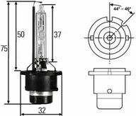 Oświetlenie samochodowe - akcesoria - HELLA Performance + 30% D2S Xenon gas lampa wyładowcza, 12/24 V, 5000 K, 8 GS 007 949 251 007949251 - miniaturka - grafika 1
