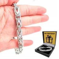 Bransolety męskie - BRANSOLETA Srebrna Męska SREBRO pr. 925 Królewski Bizantyjski 5mm/20cm - miniaturka - grafika 1