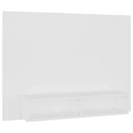 Szafki RTV - vidaXL Wisząca szafka pod TV, biała, 120 x 23,5 x 90 cm, płyta wiórowa - miniaturka - grafika 1