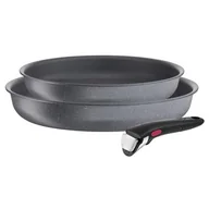 Zestawy garnków i patelni - Tefal Zestaw patelni Ingenio L3969102 3 elementy) - miniaturka - grafika 1