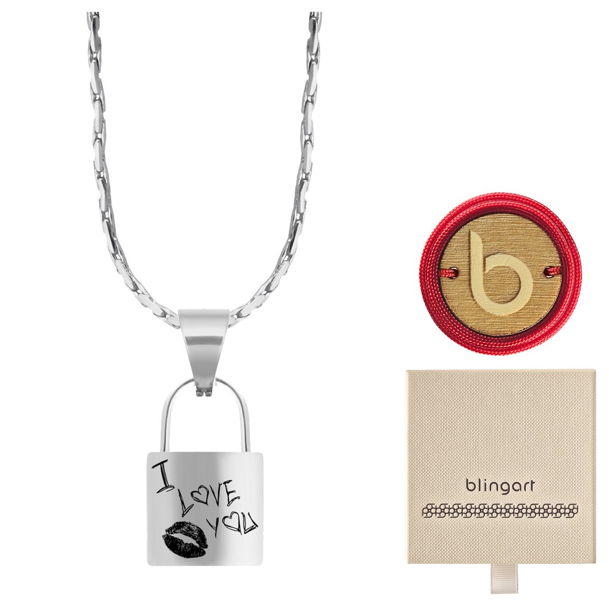 Naszyjnik damski KŁÓDKA DUŻA srebrna linka STAL CH