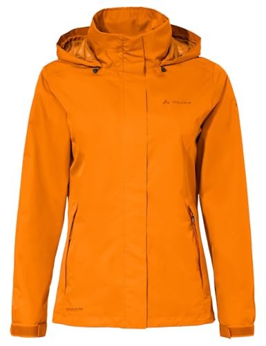 VAUDE Damska lekka kurtka przeciwdeszczowa – damska kurtka Escape Light Jacket, wodoszczelna kurtka outdoorowa, oddychająca wiatrówka z kapturem, chroniąca klimat kurtka turystyczna
