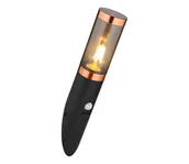 Lampy ogrodowe - Globo 3157BCS-Oświetlenie zewnętrzne z czujnikiem BOSTON 1xE27/15W/230V IP44 czarny/miedź - miniaturka - grafika 1
