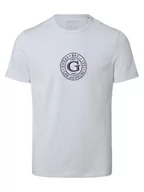 Koszulki męskie - GUESS - T-shirt męski, niebieski - miniaturka - grafika 1