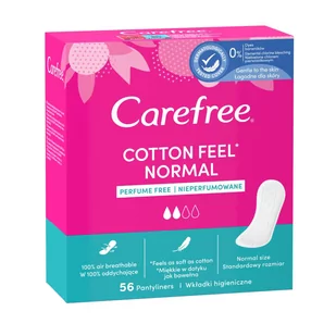 Carefree - Wkładki higieniczne Cotton Unscented 56szt - Akcesoria obuwnicze - miniaturka - grafika 2