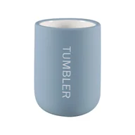 Akcesoria łazienkowe - Kubek na szczoteczki do zębów Soft blue niebieski mat Sensea - miniaturka - grafika 1