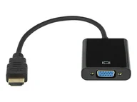 Adaptery i przejściówki - Adapter konwerter Hdmi na Vga D-Sub + Audio - miniaturka - grafika 1