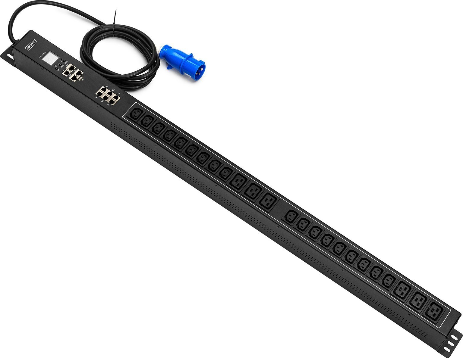 Listwa zasilająca SMART PDU 0U, wtyk IEC 60309 16A/250V, gniazda 18xC13 10A/250V, 6xC19 16A/250V,16A