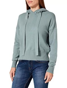 Noisy May Damska bluza z kapturem Nmship L/S Knit Bg Noos Pulower Sweter, Trooper, S - Swetry damskie - miniaturka - grafika 1