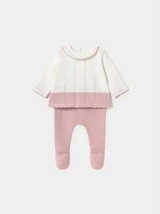 Mayoral Komplet bluzka i półśpiochy 1587 Różowy Regular Fit - Komplety dla niemowląt - miniaturka - grafika 1