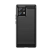 Etui i futerały do telefonów - Etui Carbon Case do Motorola Edge 40 Pro elastyczny czarny - miniaturka - grafika 1