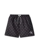 Spodenki damskie - Calvin Klein Swimwear Szorty kąpielowe KV0KV00062 Czarny Regular Fit - miniaturka - grafika 1