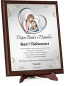 Ikony i obrazy sakralne - Obrazek z życzeniami i dedykacją dla babci i dziadka - miniaturka - grafika 1