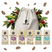 Kawa - Zestaw Degustacyjny Kaw Ziarnistych 6x250g Świeżo Palona Arabica i Robusta - miniaturka - grafika 1