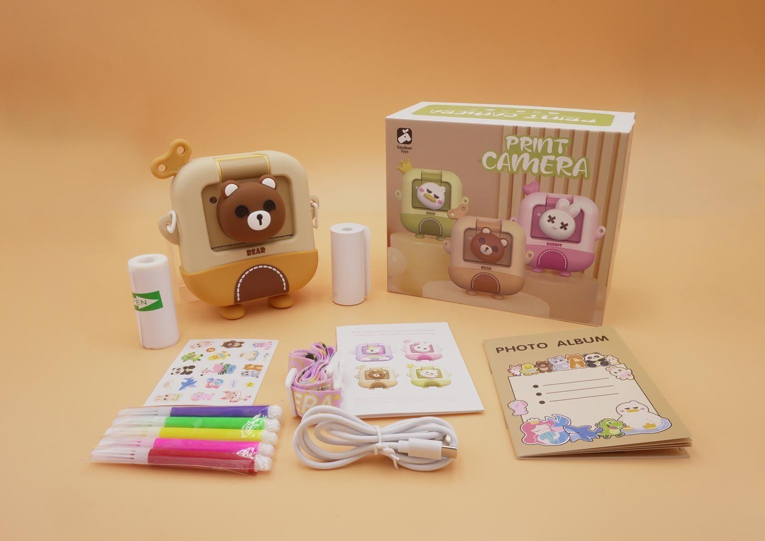 Aparat Fotograficzny z Funkcja Drukowania Misiu EDUKAMP