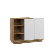 Komody - Komoda 2D HYB-05 Hybrid MebloCross Craft Złoty / Biały Połysk - miniaturka - grafika 1