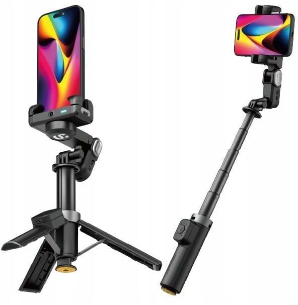 Opinie o Gimbal Ai Statyw Selfie Stick Lampa Led Pilot Telefon / huan M3 Pro Mini