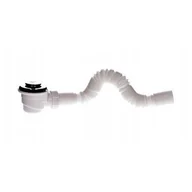 Syfony - Syfon rurowy do głębokiego brodzika z click clackiem metalowym - miniaturka - grafika 1