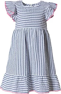 Lemon Beret Sukienka chłopięca Small Girls Dress, Niebieski/biały w paski, 5 Lat - Sukienki - miniaturka - grafika 1