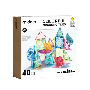 Klocki magnetyczne - Zwierzęta (40 elementów) - Klocki - miniaturka - grafika 1