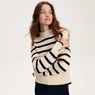 Swetry damskie - Reserved - Sweter ze stójką - Wielobarwny - grafika 1