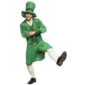 Czapki damskie - Boland - Kostium Leprechaun, czapka, kurtka i spodnie dla dorosłych, leprechaun, skrzat, Dzień Świętego Patryka, przebranie, karnawał, kostium, karnawał, bal przebierańców - miniaturka - grafika 1