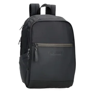 Pepe Jeans Sail up Plecak na laptopa Podwójna komora do 12 cali Czarny 25x37x12 cm Poliester i PU 11,1 l by Joumma Bags, Czarny (Black), Talla única, dwukomorowy plecak na laptopa - Torby na laptopy - miniaturka - grafika 1