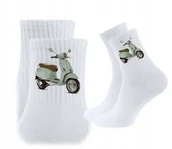 Skarpetki męskie - 3x Skarpetki Skarpety motor motocykl motocyklista dla kierowcy VESPA - miniaturka - grafika 1