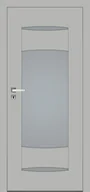 Drzwi wewnętrzne - Dre Drzwi Wewnętrzne Z Szybą Ena 5 Okleina Jasna Szara Mat - miniaturka - grafika 1