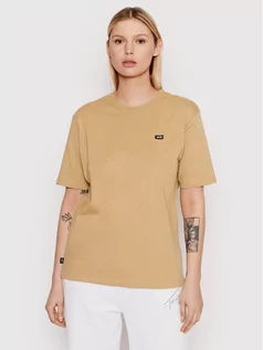 Koszulki sportowe damskie - Vans T-Shirt Small VN0A5I8X Brązowy Regular Fit - grafika 1