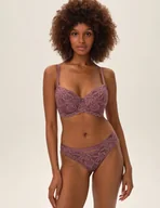 Komplety bielizny - Majtki figi Lynn - fioletowy XXL - miniaturka - grafika 1