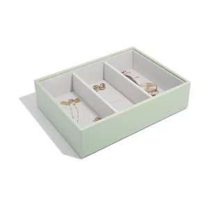 Stackers Szkatułka na biżuterię Stackers 3 komorowa classic szałwiowa zieleń 74511 - Pudełka i szkatułki - miniaturka - grafika 1
