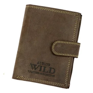 Skórzany męski portfel Wild N4L-P-CHM RFID - Portfele - miniaturka - grafika 1