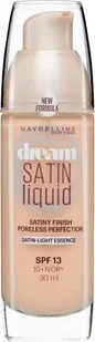 Maybelline Maybelline, Dream Satin, Liquid Foundation, 10, Ivory, SPF 13, 30 ml For Women - Podkłady do twarzy - miniaturka - grafika 1