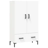 Szafki do salonu - Wysoka szafka, biała, 69,5x31x115 cm, materiał drewnopochodny Lumarko! - miniaturka - grafika 1