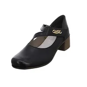 Czółenka - Rieker Damskie 41698 czółenka, czarny, 41 EU - miniaturka - grafika 1