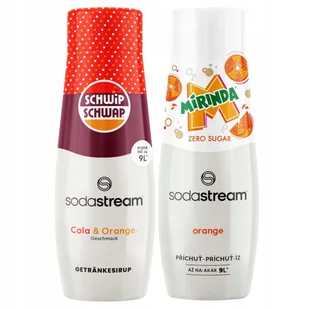Zestaw 2 koncentratów Sodastream Shwip Shwap Cola Pomarańcza + Mirinda Zero - Syropy i koncentraty owocowe - miniaturka - grafika 1