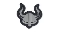 Odzież taktyczna i umundurowanie - 101 Inc. - Naszywka 3D - Viking Helmet - Szary - miniaturka - grafika 1