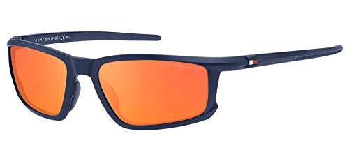 Tommy Hilfiger TH 1914/S Okulary Przeciwsłoneczne Matte Blue/Orange 56/18/135 uomo