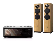 Zestawy stereo - Rose RS520 (srebrny) + Majik 140 (dąb) - miniaturka - grafika 1
