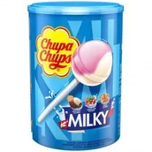 Gumy do żucia, lizaki, dropsy - Chupa Chups, lizaki mleczne Milky, 100 sztuk - miniaturka - grafika 1