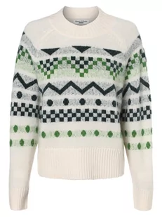 Marc O'Polo Denim - Sweter damski z dodatkiem alpaki, beżowy|zielony|biały|wielokolorowy - Swetry damskie - miniaturka - grafika 1