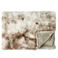 Koce - Fernity Koc Furry 140x200cm brązowo-kremowy - miniaturka - grafika 1