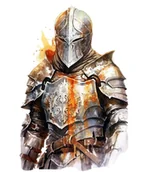 Pasmanteria - Naprasowanka Rycerz wojownik bojownik 1 - miniaturka - grafika 1