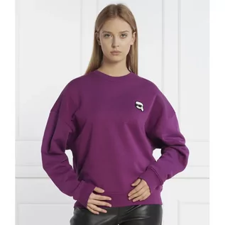 Bluzy damskie - Karl Lagerfeld Bluza ikonik 2.0 | Oversize fit - grafika 1