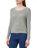 Swetry damskie - ONLY Damski sweter z dzianiny, jednokolorowy, Lily Pad, M - miniaturka - grafika 1