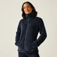 Bluzy damskie - Regatta Damski Polar z Suwakiem Heidy Fluffy Granatowy, Rozmiar: 40 - miniaturka - grafika 1