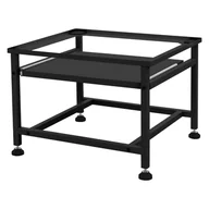 Meble łazienkowe - Waschmaschinenuntergestell mit ausziehbarer Ablage Schwarz aus Stahl ML-Design - miniaturka - grafika 1