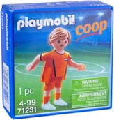 Figurki dla dzieci - PLAYMOBIL 71231 Footballer Orange Coop - miniaturka - grafika 1