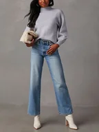 Swetry damskie - LA Angels Sweter w kolorze szarym - miniaturka - grafika 1